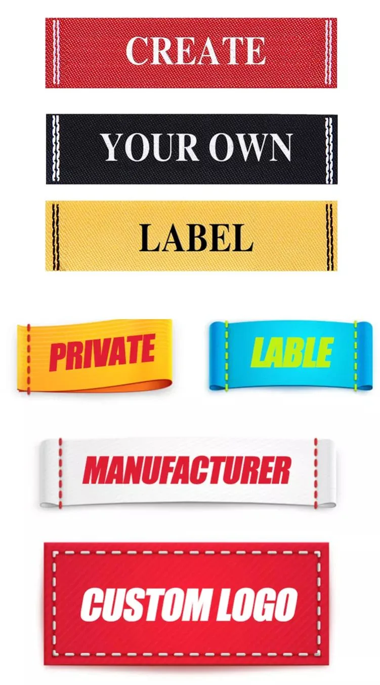 Private Good Quality Sew-on Clothing Brand Labels Woven Label